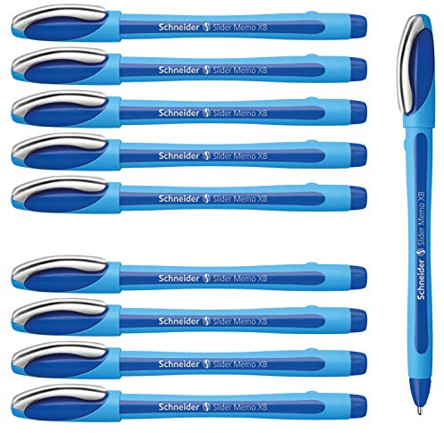 Dahle Kugelschreiber Slider Memo XB, Kappenmodell, blau (10er Pack)