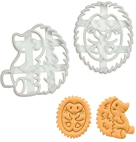 2er Set Igel Ausstechformen (Formen: Profil & Seite), 2 Teile, Bakerlogy