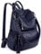 UTO Damen Rucksack PU Washed Leder Modischer Multifunktionsrucksack mit Quastendesign Lässige Schultertaschen vielen Kompartiment Reißverschluss Umhängetasche Rucksack Schule Schulrucksack Dunkelblau
