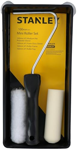 Stanley - Malerrolle set - Polyester - 100mm - 2 Hülsen