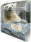 banjado® Design Briefkasten personalisiert mit Eisbär Baby 38,5x46,5x13cm & 2 Schlüssel - Briefkasten Stahl weiß mit Zeitungsfach pulverbeschichtet - Postkasten A4 Einwurf inkl. Montagematerial