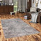 Designer Teppich Tawira Vintage Silber Blau, Modernes Orient Muster, Super Weicher Flor, Schadstoffgeprüft, Pflegeleicht, Für Parkett und Fußbodenheizung geeignet