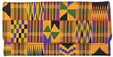 NETILGEN Lange Geldbörse für Damen, Mädchen, Herren, strapazierfähiges UP-Ledergeldbörse, Damen-Geldbörse, Clutch-Geldbörse, Indian Grids