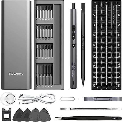 Kaisi 62 en 1 Kit Tournevis Electrique de Precision, Chargement USB & Éclairage LED, Mini Tournevis pour Montre Lunettes Telephone Informatique Laptop Jouets
