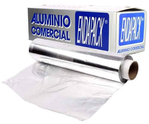 ACESA - Papel Aluminio Industrial para Cocina, Peluqueria, Catering 30cm x 200m - Rollo Papel Albal Ideal para Dispensador Papel Aluminio - Envase Resistente con Sierra de Cierre - 14 Micras