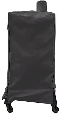 Rsipelsk Smoker Grill Abdeckung für Pit Boss Platinum Brunswick Holz Pellet Vertikal Smoker, 124,5 cm strapazierfähige, wasserdichte Grillabdeckung, Reißverschluss-Design, Schwarz