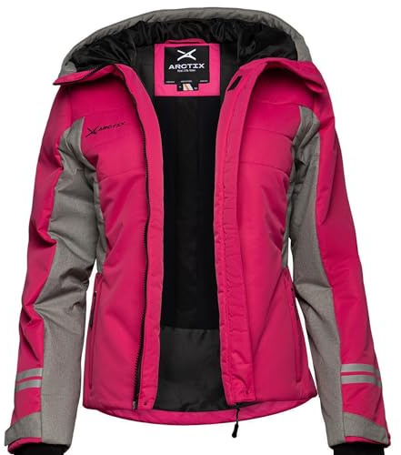 Arctix Women's Insulated Waterproof Taped Ultimate Performance Ski Snowboard Jacket, Fuchsia, Medium