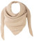 FASHION YOU WANT Damen XXL Strick Dreieck Schal mit Reiskorn Strickmuster in Unifarben, Schal, Leichtes Tuch (beige)