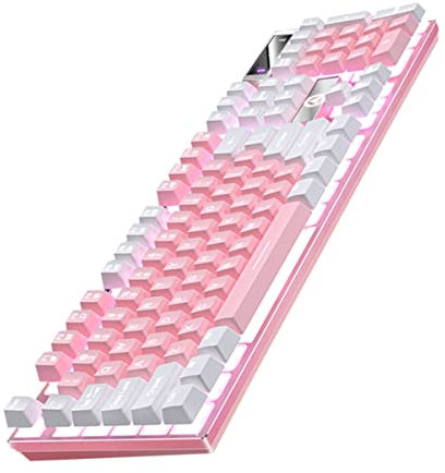 Mobestech 104 Key RGB LED Backlit Mechanical Keyboard Full Size Multiple Drainage Holes Wired USB Gaming Accessory