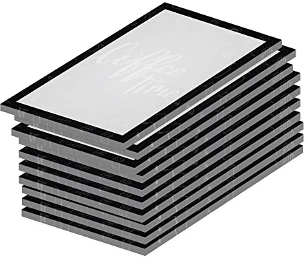 PRICARO Notizblock Doodles Black, magnetisch, A7, 10 Stück