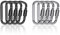 ODLY Locking Carabiner Clip - Durable Aluminum Alloy D-Ring Clips for Camping, Hiking, Traveling - Strong, Lightweight, and Secure Keyring Hook - Ideal for Outdoor Activities (2x Black, 2x Grey)