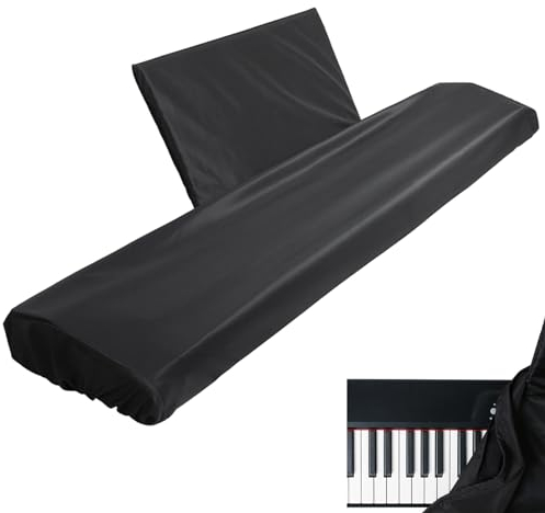 Dasing Cubierta Antipolvo para Teclado de Piano para 88 Teclas, con Cubierta para Soporte de Partituras, Cubierta para Piano EléCtrico, una Prueba de Polvo y Lavable
