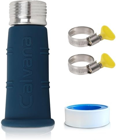 Calvana Water Bandit - Adattatori per tubo flessibile per camper, ispessito, adattatore per rubinetto da lavello a tubo da giardino, si collega facilmente al rubinetto del lavandino fissato con