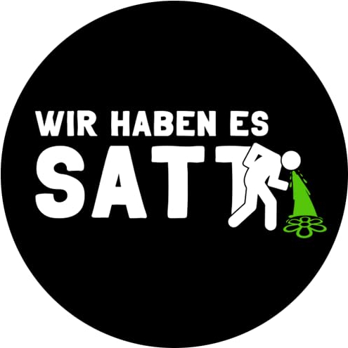 Sammys Shirt Store Wir haben es satt Ampel Regierung Aufkleber 10 cm
