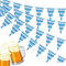 XZEIT Ktoberfest, Bandierine Decorative Bavaresi, 36 M, Decorazione Bavarese, Bandiera Triangolare, A Quadri, Colore Blu/Bianco, per Feste, Casa, Giardino, Birra, Tende