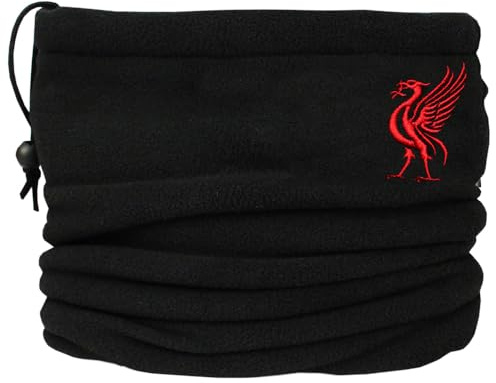 TeddyT's Liverpool Red Liver Bird Design Black Thermal Toggle Fleece Snood