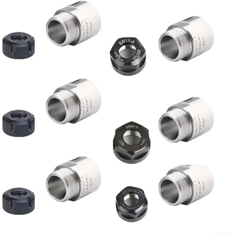 Gewindeadapter, Gewindeadapter, Spannzangenfutter, Spindel, Spannzangen-Blockfutter, Werkzeug für Motorrotor, Spindel, Verlängerungsstangen-Adapter (ER16-ER16)