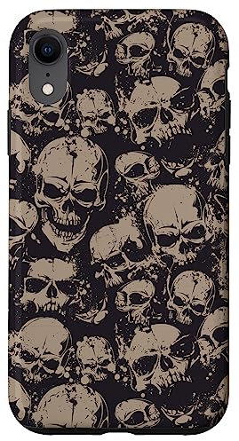 iPhone XR Emo Grunge Aesthetic Gothic Skull Goth Halloween Case