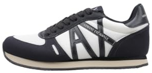 Armani Exchange Male Rio Side Logo, Lace up Sneaker, Multicolor, 42