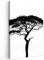 MuchoWow© Leinwandbilder 40x60 cm Wall Art Decoration Bilder für die Wand Schlafzimmer Deko Canvas Painting Wanddekoration Wohnzimmer Baum - Schwarz - Weiß - Modern - Lebensbaum