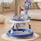 Lauflernwagen Kippsicher Baby Walker Plastik Laufwagen Montessori Lernlaufhilfe Musik Lernlaufwagen 4 In 1 Outdoor Spielzeug Lauflernhilfe Stehen Gehhilfe MäDchen Junge ab 4 Monate Kleinkind Blau