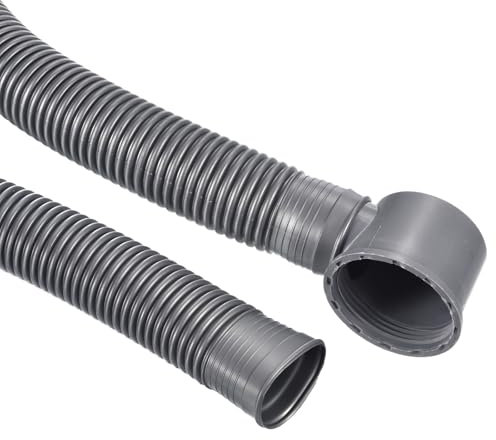 YOKIVE Tubi Scarico per Vasca da Bagno, Scarico Espandibile | Tubo Flessibile Drenaggio, Ideale per Doccia Bagno (Grigio, 2,7 Piedi)