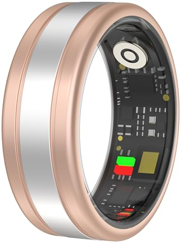 Smart Ring Fitnessring Android iOS Schrittzähler Smartringe für Herren Smartringe für Damen Gold Silber Fitness Ring Pulsmesser Sleep Tracker Aktivitätstracker Smartring Fitness Tracker Ring