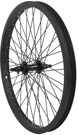 cubsala BMX Rad 20x1,75 48H Crossea Vorderrad mit 3/8 Zoll Achse und Alufelge schwarz