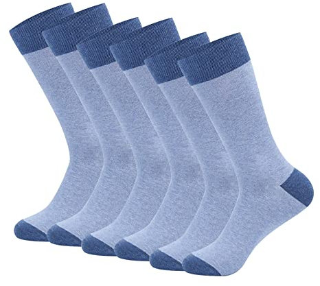 Petite Strumpfgürtel 3 Paar Herren Casual Dri Tech Crew Socken Atmungsaktive Strümpfe Oberschenkelhohe Strümpfe rutschfest, blau, Einheitsgröße