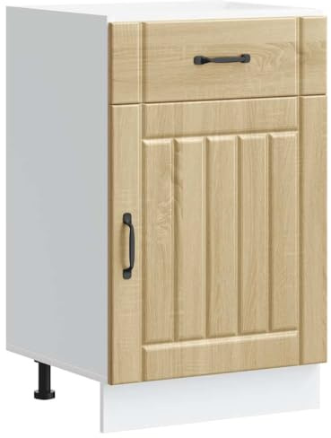vidaXL Küchen-Unterschrank Lucca Sonoma-Eiche Holzwerkstoff
