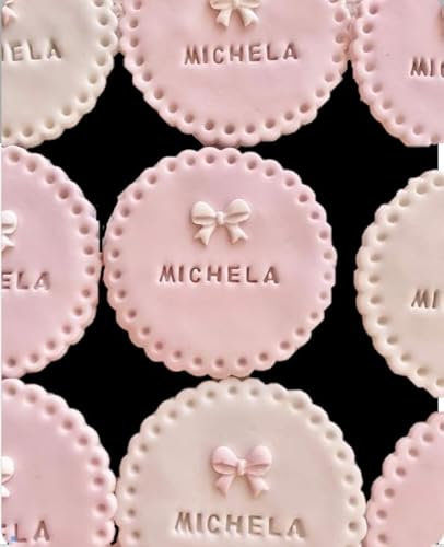 10 Personalised SS Luxury Cookies/Biscuits Branded Party favours/Gifts. Words/Name/Age. Birthdays, Wedding Anniversary Bridal Baby Shower Mother's Day; 6.5cm (Fruit & Oat All Butter Cookies)