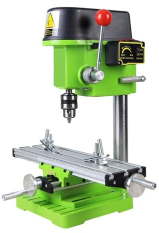 Trapano a Colonna, Trapano Elettrico Multifunzionale Da 480 W Trapano A Velocità Variabile Trapano Da Banco For Uso Domestico Fresatrice Elettrica Strumento Di Perforazione per Legno Metallo(Sku2)
