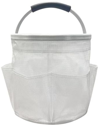 Reinigungs-Caddy-Tasche – Reinigungsbeutel für Reiniger, Strandkorb-Taschen, PVC, Faltbarer Organizer-Korb für, Badezimmerzubehör, multifunktionale Tragetasche für Schlafsaal, Fitnessstudio