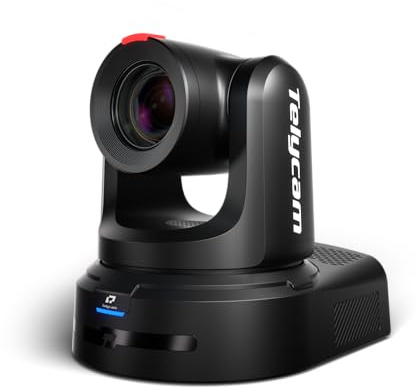 Telycam Explore XE 4K60 PTZ Kamera - 1 Zoll Sensor, 20× optischer Zoom, Auto-Tracking PDAF Autofokus, ND-Filter, NDI®|HX3, HDMI/3G-SDI/USB Type-C, Freed, PoE++ - Broadcast & AV Professional (Schwarz)