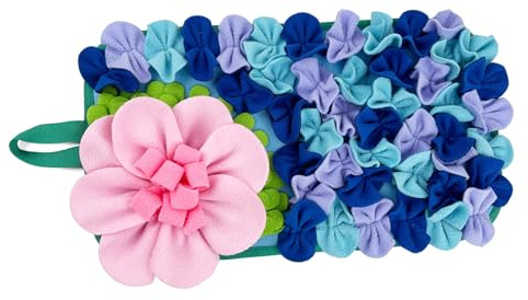 DIEKE Tapis de nourriture pour rongeurs, lapins, stimulant le comportement naturel et sûr en tissu résistant à la mastication pour petits animaux