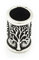 Battle-Merchant Bartperle Wikinger mit Lebensbaum aus Silber - Yggdrasil Mittelalter Perle Dreadlocks Innendurchmesser 7mm
