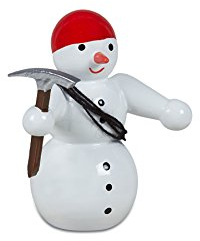 Rudolphs Schatzkiste Holzfigur Schneemann Bergsteiger Höhe 6,5cm NEU Schneemänner Seiffen Erzgebirge Figur Dekoration Holzfiguren Weihnachten Fensterschmuck Spielzeug Deko Weihnachtsfigur Er