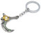 homemay Zubehör Spiel Cosplay Kostüm Spielzeug Little Fish Ice Eyes Pure Synthetik Scarlett Heftfäden Metall Anhänger Key Ring Schlüsselanhänger weiß ukss-391