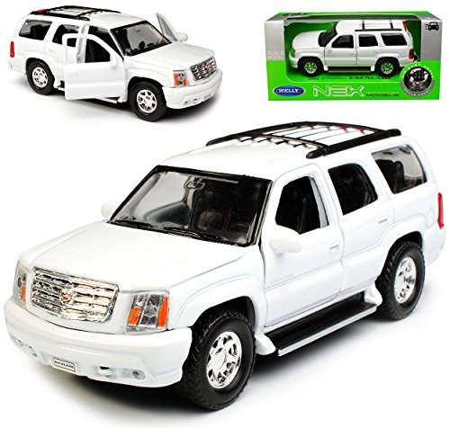 Welly Cadilac Escalade Weiss SUV GMT800 2. Generation 2001-2006 ca 1/43 1/36-1/46 Modell Auto