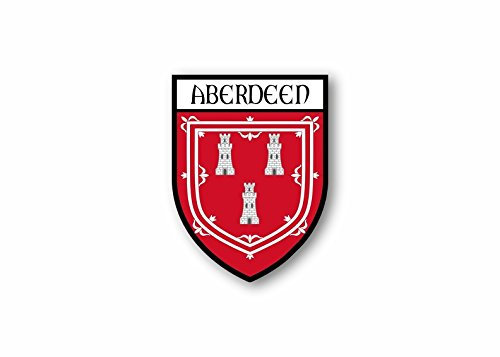 Akacha Sticker county shield car vinyl souvenir decal flag caravan crest aberdeen