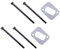 6 tlg Kettensäge Ersatzteile Schalldämpfer Schrauben mit Gasket Für HUSQVARNA 351 350 345 340 353 346XP Chainsaw