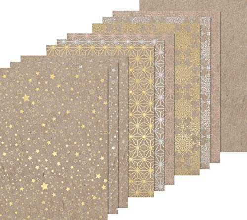 Heyda NaturkartonBlock SternglanzA4 12Bl.