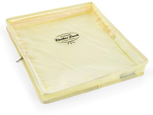 Hangerworld 5 Atmungsaktive Aufbewahrungstaschen 35cm x 30cm in Creme mit Reißverschluss