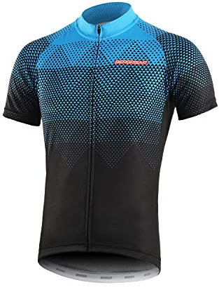 BERGRISAR Radtrikot Herren Kurzarm Rennrad Fahrrad Trikots, 8006blau, XX-Large