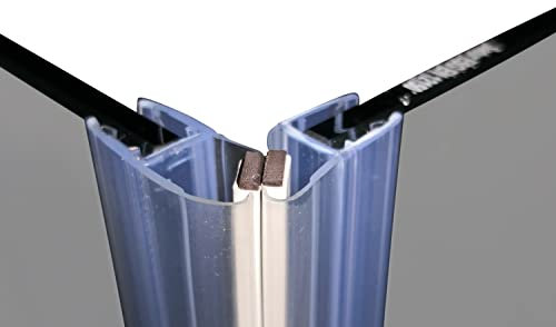 Dusbad Magnetprofil/Dichtung Dichtprofil 45 grad, Länge 2010 mm - Set für Eckduschen 5 mm