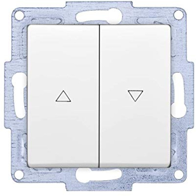 Gunsan VISAGE + MODERNA Modul Jalousietaster Rolladentaster Weiss