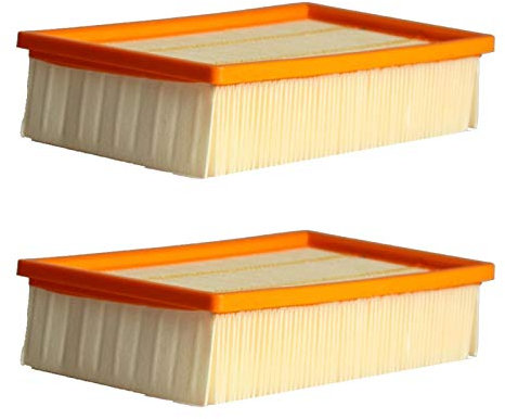 Lot de 2 filtres à ailettes pour aspirateur Karcher NT 561 Eco/NT 361 Eco/NT 45-1TAC