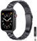 GEARYOU Metall Armband Kompatibel mit Apple Watch Armband 49mm 46mm 45mm 44mm 42mm(Series 1 2 3),Slim Edelstahlarmband Kompatibel mit iWatch Serie 10/9/8/7/6/5/4/3/2/1,SE (42mm 44mm 45mm Schwarz)