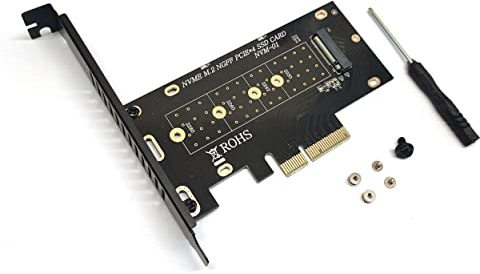 Combrite M.2 NVME SSD to PCI-E Adapter Card M.2 PCIe to PCIe 3.0 x4 Adapter - Support M-Key M.2 PCIe NVMe/AHCI SSD 2280, 2260, 2242, 2230