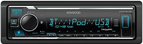 KENWOOD KMM-BT38 Bluetooth Car Stereo with USB Port, AM/FM Radio, MP3 Player, Multi Color LCD, Detachable Face, Built in Amazon Alexa, Compatible with SiriusXM Tuner